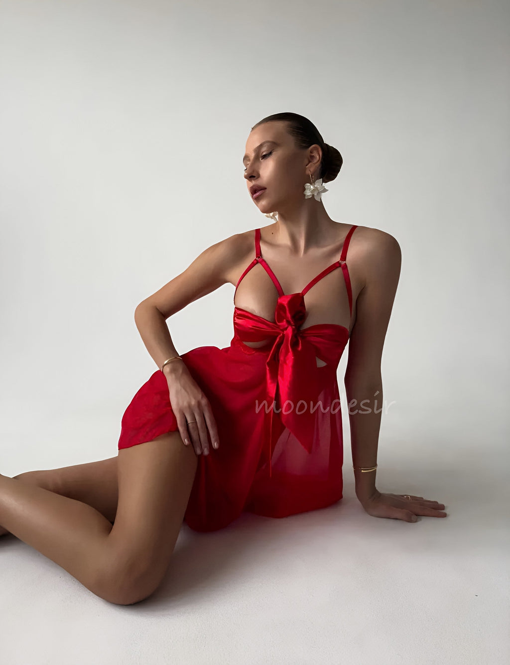 Biana Premium Babydoll Red